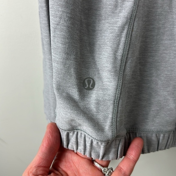 Lululemon Gray Orange 1/4 Zip Long Sleeve Pullover Jacket 4 - Picture 7 of 8